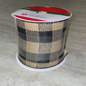 Celebrate it Buffalo Check Tan & Black Ribbon